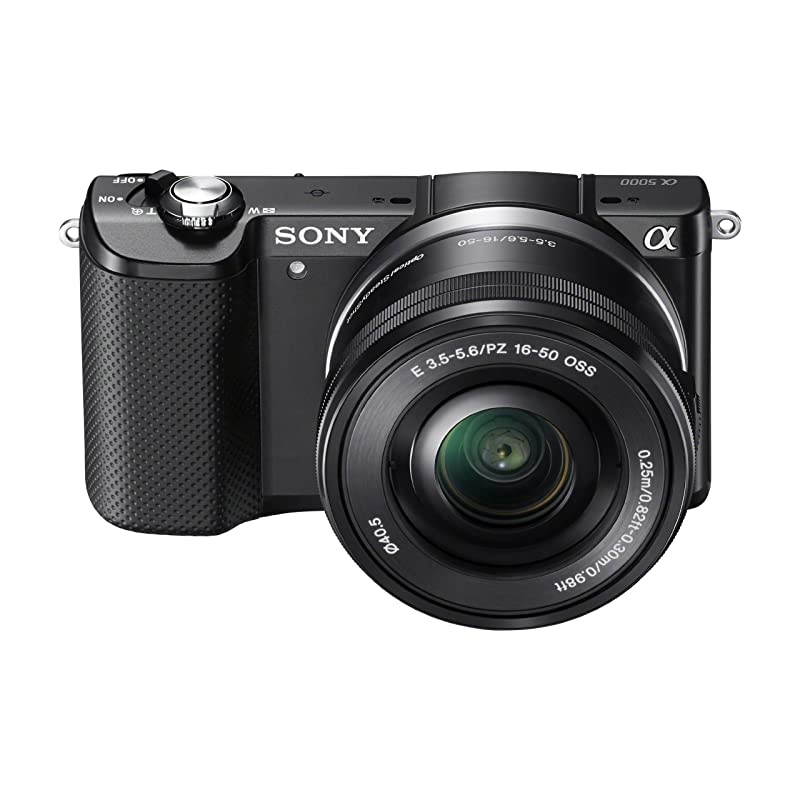 Alpha a5000 Mirrorless Digital Camera with 16-50mm OSS Lens (Black)
