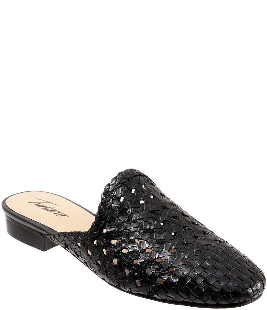 Trotters Leona Woven Leather Mules