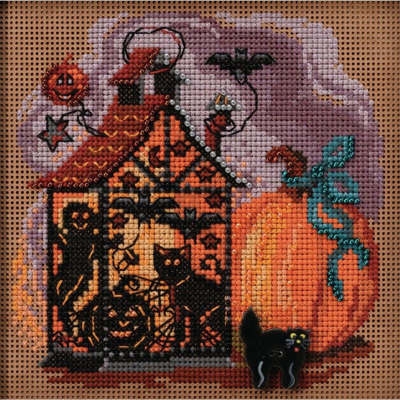 Mill Hill Buttons & Beads Counted Cross Stitch Kit 5"X5"-Haunted Lantern (14 Count)