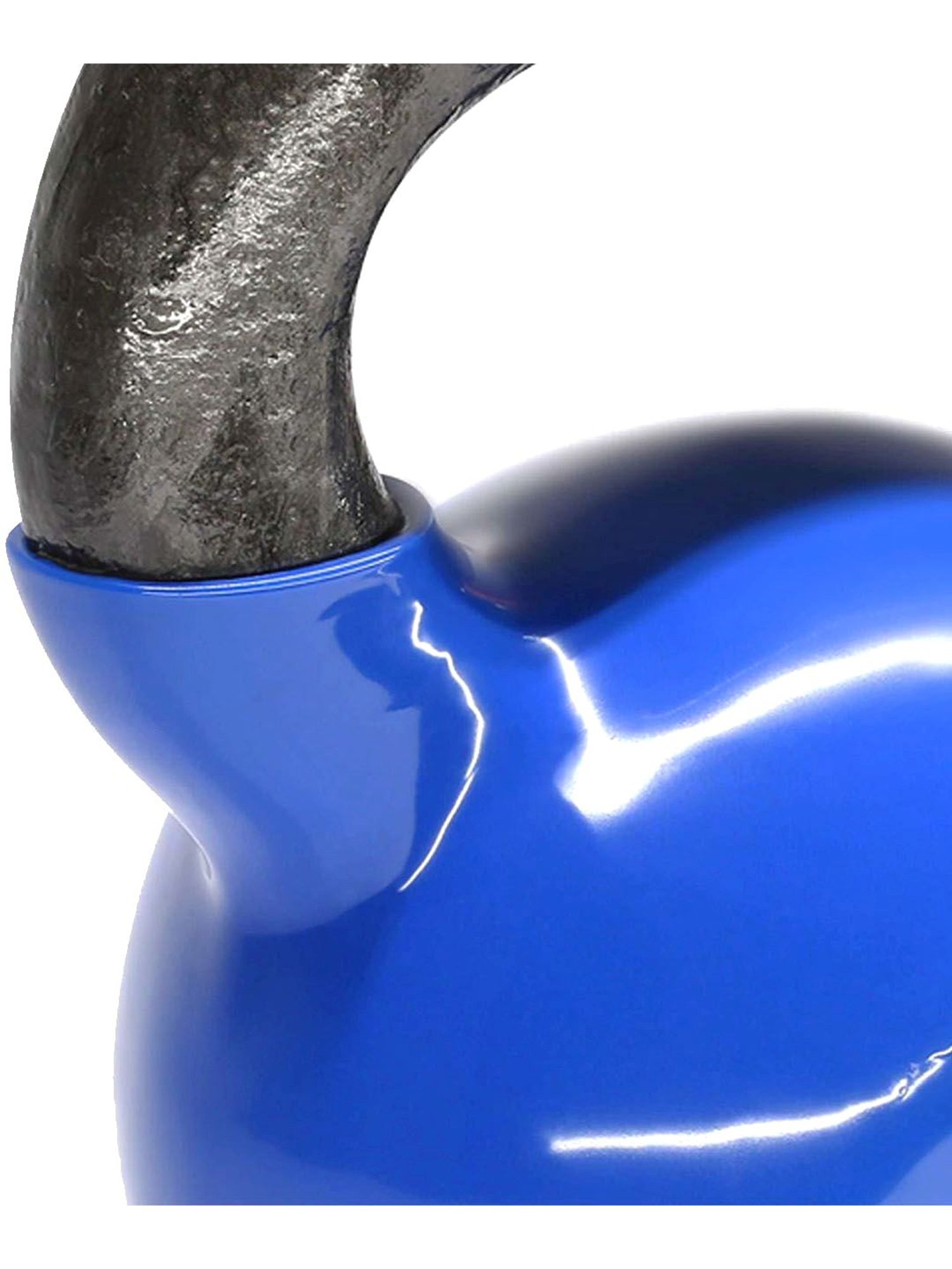 NODENS Blue & Black Vinyl Coated Kettle Bell (8 kg)