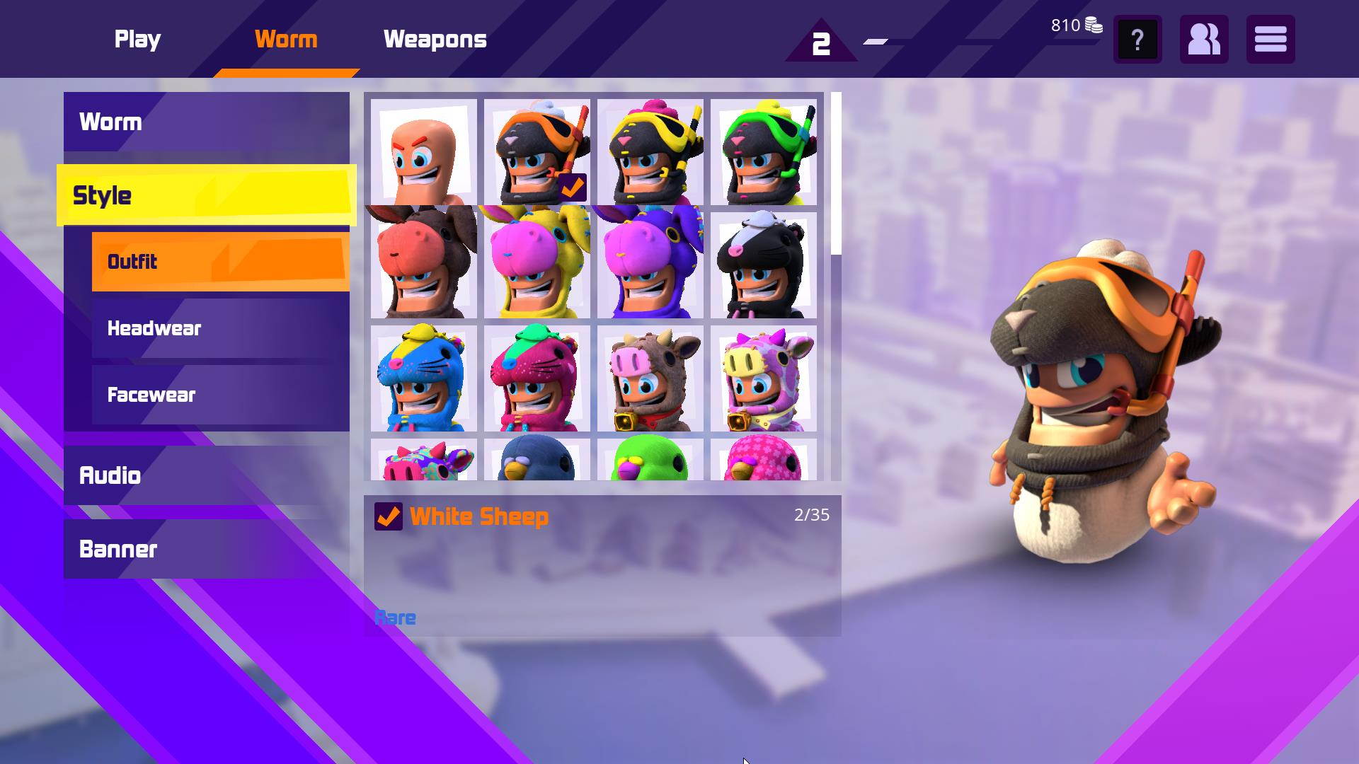 Worms Rumble - New Challenger Pack  [Online Game Code]