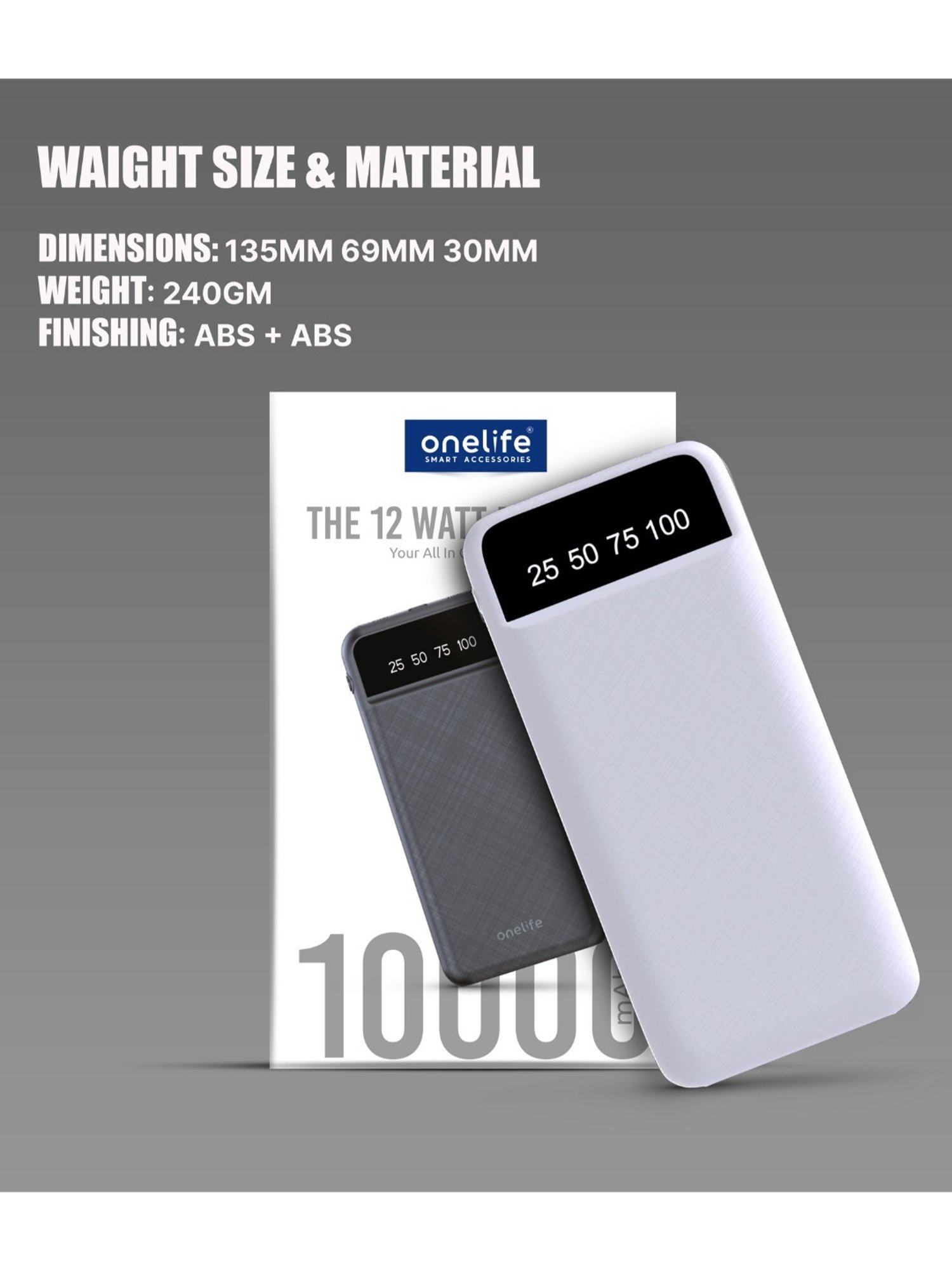 Onelife Power 01 10000 mAh Slim Power Bank