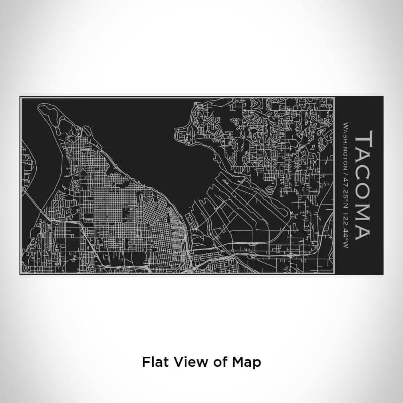 Fort Madison - Iowa Map Bottle with Bamboo Top in Matte Black