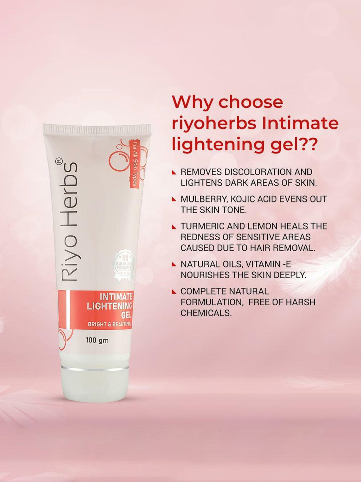 Riyo Herbs Intimate Lightening Gel - 100 gm