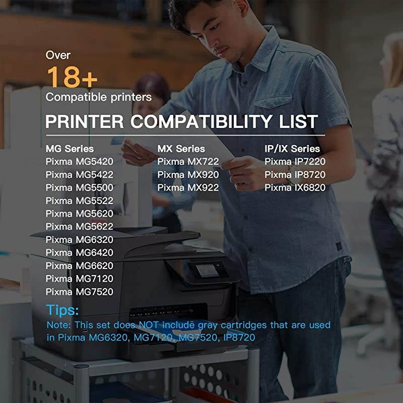 TM) Compatible Ink Cartridge Replacement for Canon PGI-250XL PGI 250 XL to use with PIXMA MX922 MX722 MG5420 MG5520 MG5620 MG6320 MG6420 MG6620 MG7120 MG7520 iP8720 (Large Black) 4 Pack