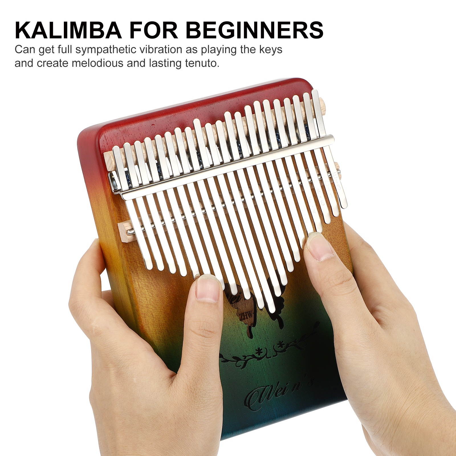 1 Set Thumb Piano 21 Keys Mini  Finger  Beginners Instrument Piano Kalimba  Tool