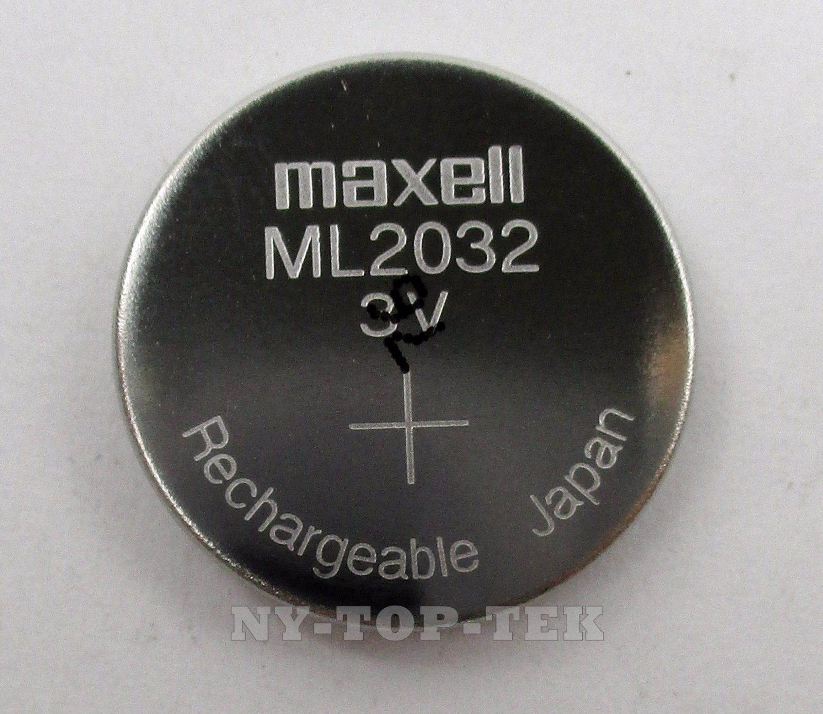 New Original Maxell ML2032 Rechargeable CMOS Lithium Backup Battery 3V