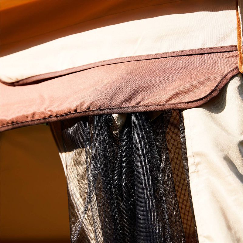 9' Patio Gazebo Brown - Patio Festival