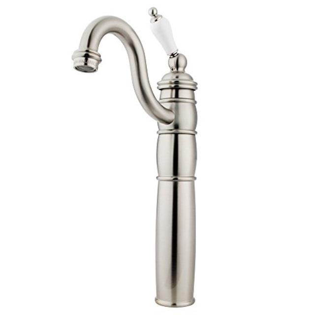 Single Handle Vessel Sink Faucet with Optional Cover Plate