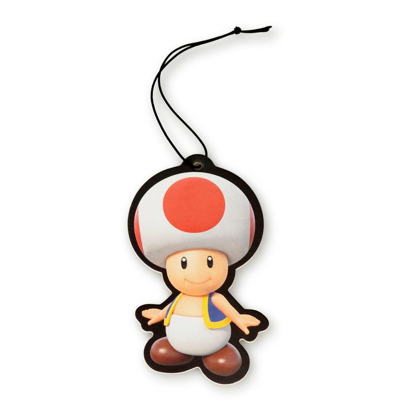 Just Funky Super Mario Bros. Toad Character Air Freshener, Strawberry Scent