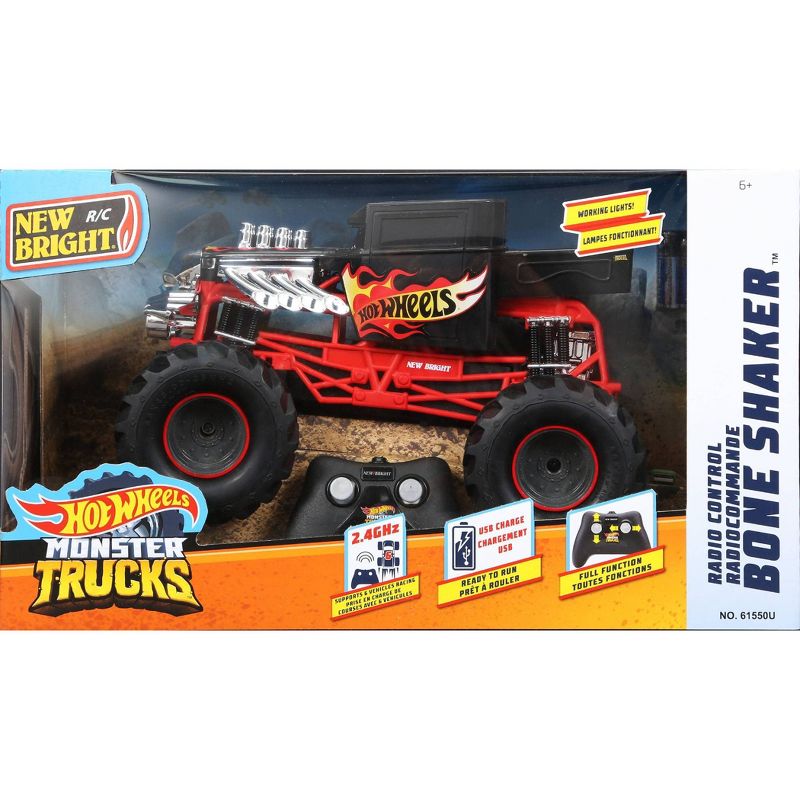 New Bright R/C 1:15 Scale Hot Wheels Monster Truck - Bone Shake