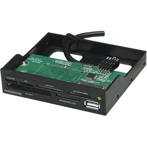 Manhattan 3.5" Bay Mount Hi-Speed USB 60-in-1 Multi-Card Reader/Writer