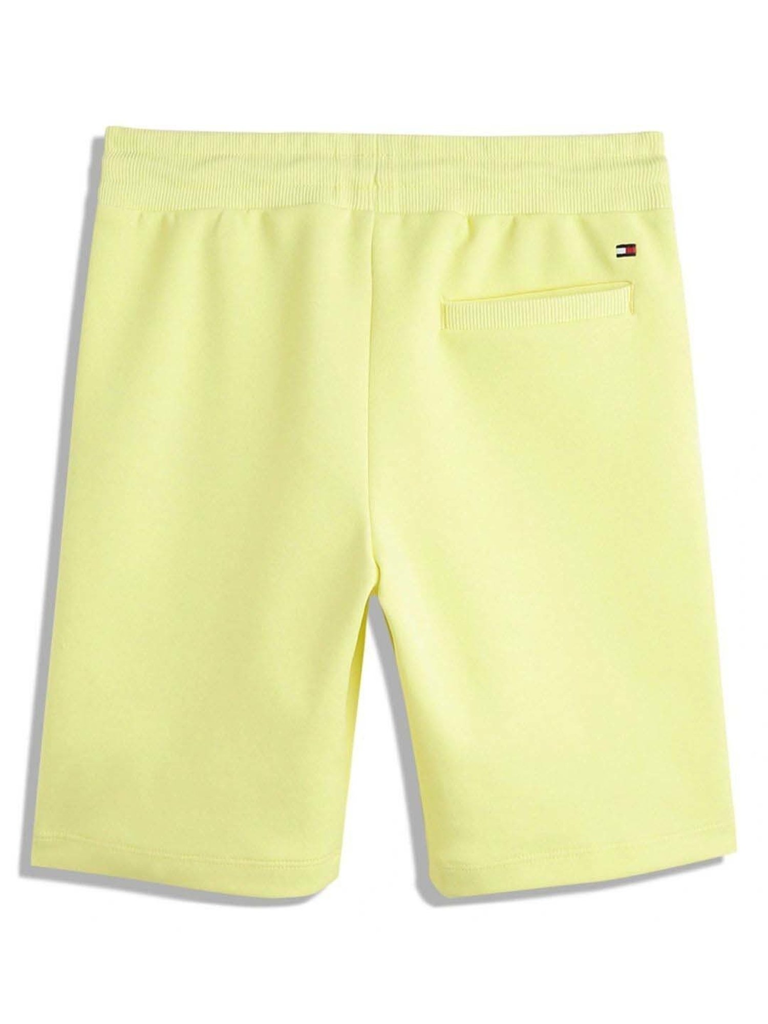 Tommy Hilfiger Boys Yellow Solid Regular Fit Shorts