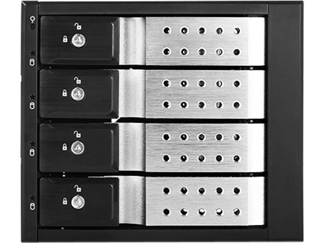 iStarUSA BPN-DE340HD-SILVER Trayless 3 x 5.25" to 4 x 3.5" 12Gb/s HDD Hot-swap Rack