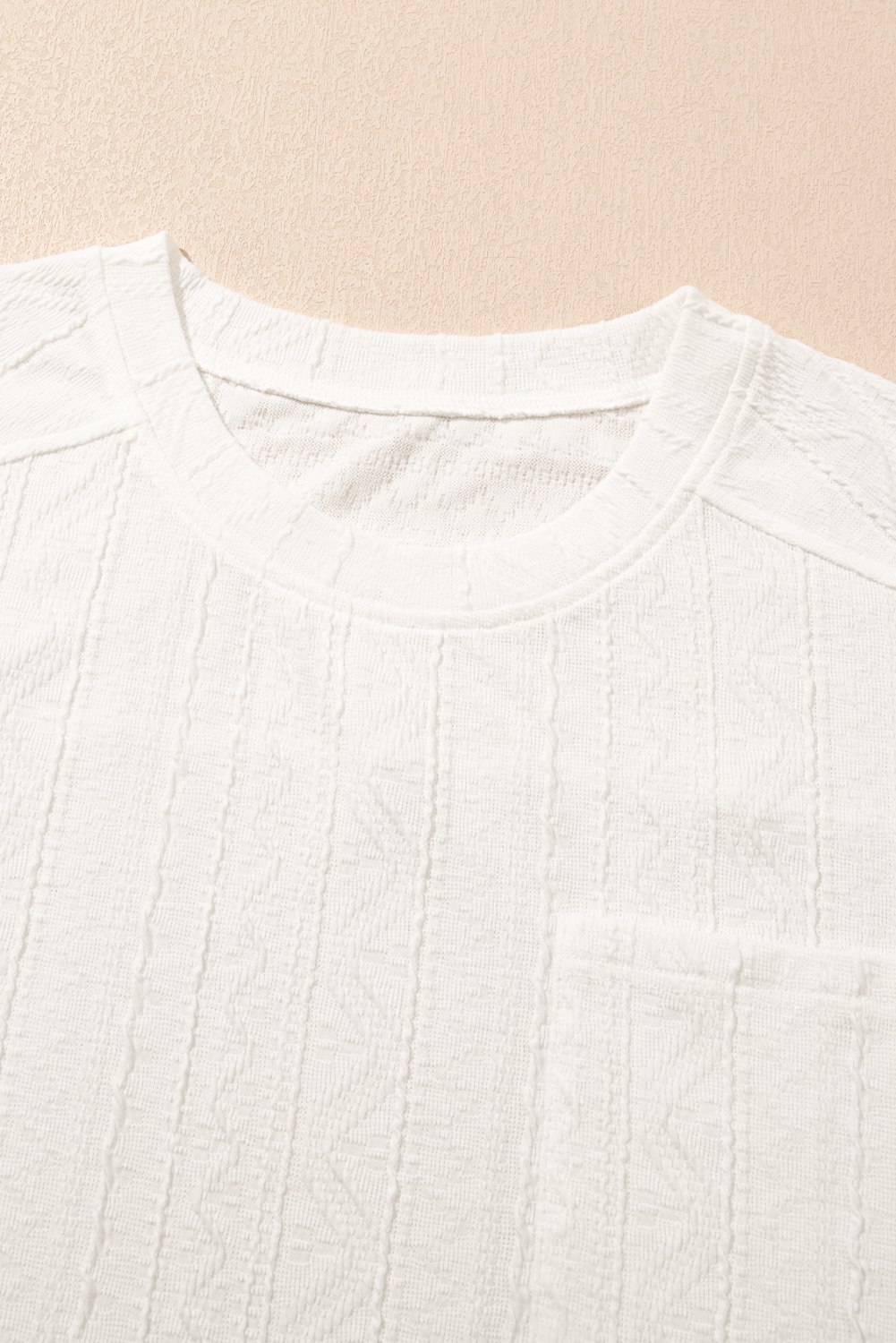 Skobeloff Textured Ruffle Split Top and Drawstring Shorts Set