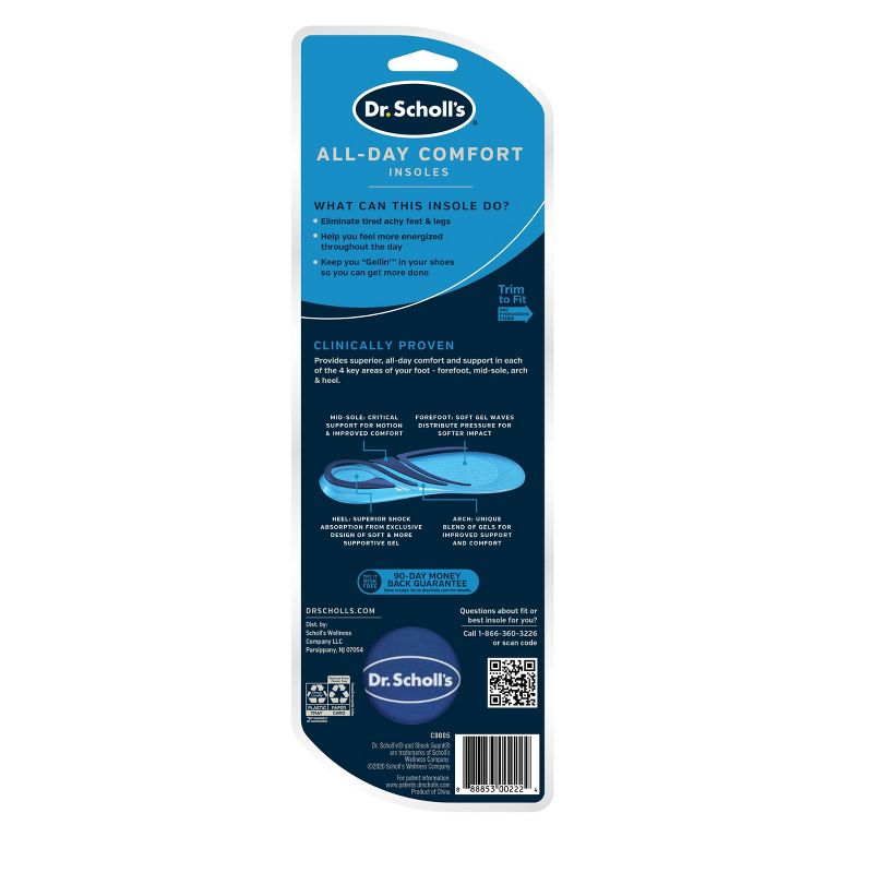 Dr. Scholl's All Day Casual Comfort Insoles for Men - Size (8-13)