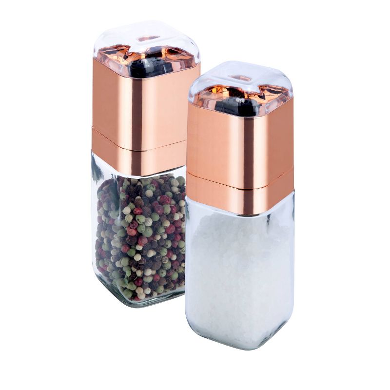 Honey-Can-Do Spice Mill Set 2pc Rose Gold