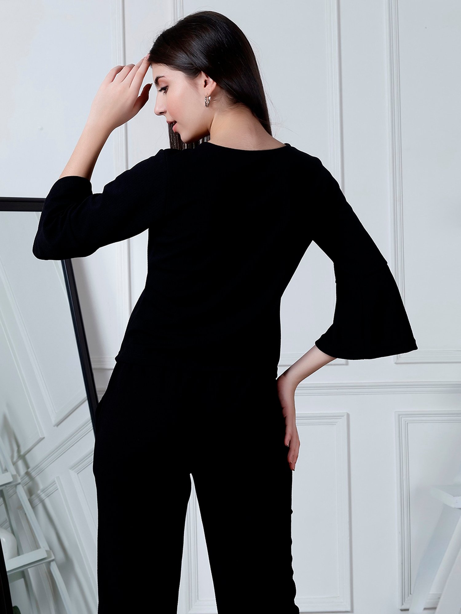 NEUDIS Black Regular Fit Top