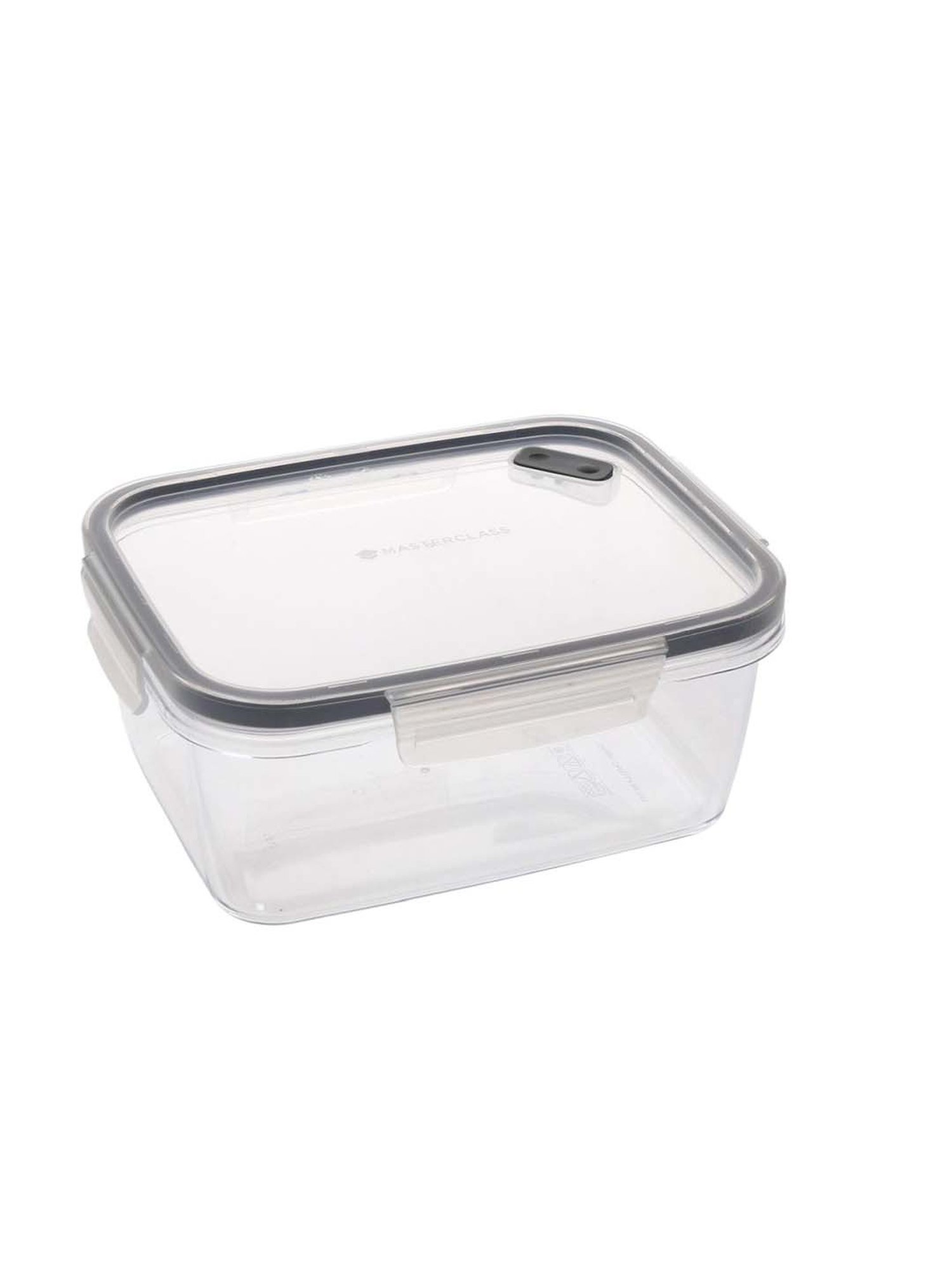 MasterClass Transparent Plastic Rectangular Food Storage Container (0.8 L)