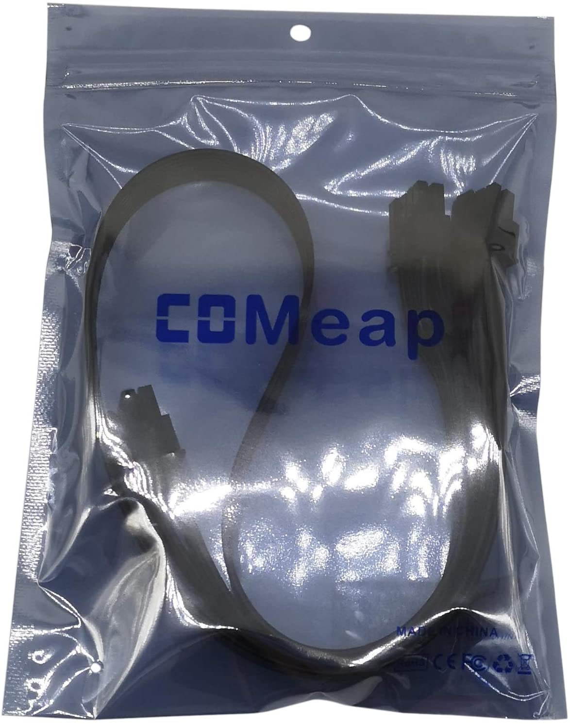 COMeap PCIe 8 Pin Male to Dual PCIe 2X 8 Pin (6+2) Male Power Adapter Cable for Seasonic Power Supply 25-inch+9-inch (63cm+23cm)