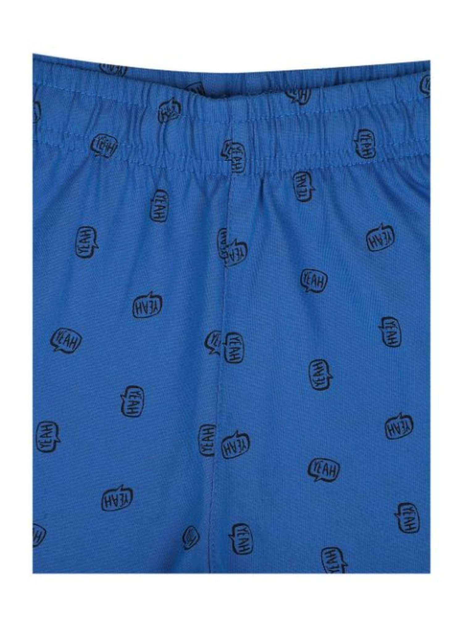 Proteens Kids Royal Blue Printed Shorts