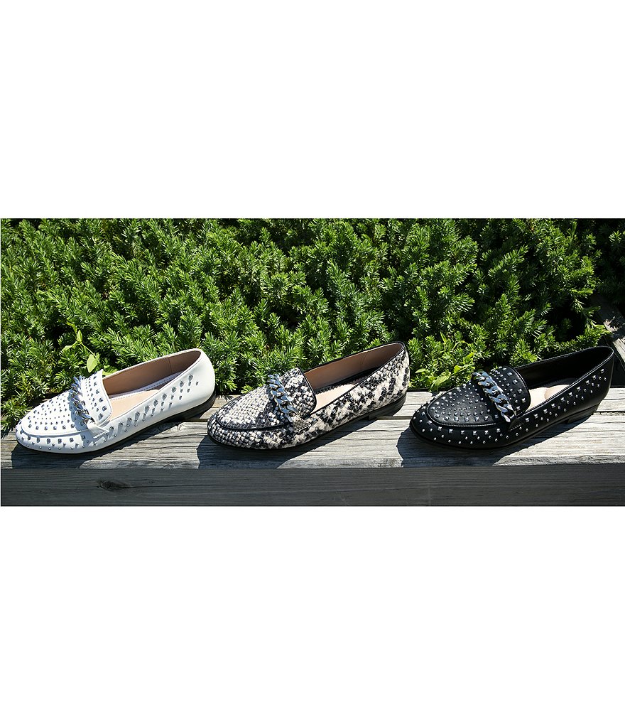 BCBGeneration Zelina Studded Leather Loafers