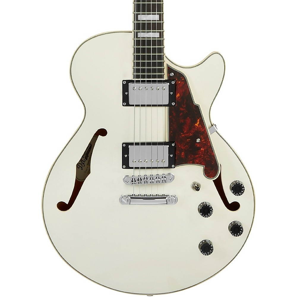 D'Angelico Guitars Premier SS Electric Guitar with Stopbar, Champagne