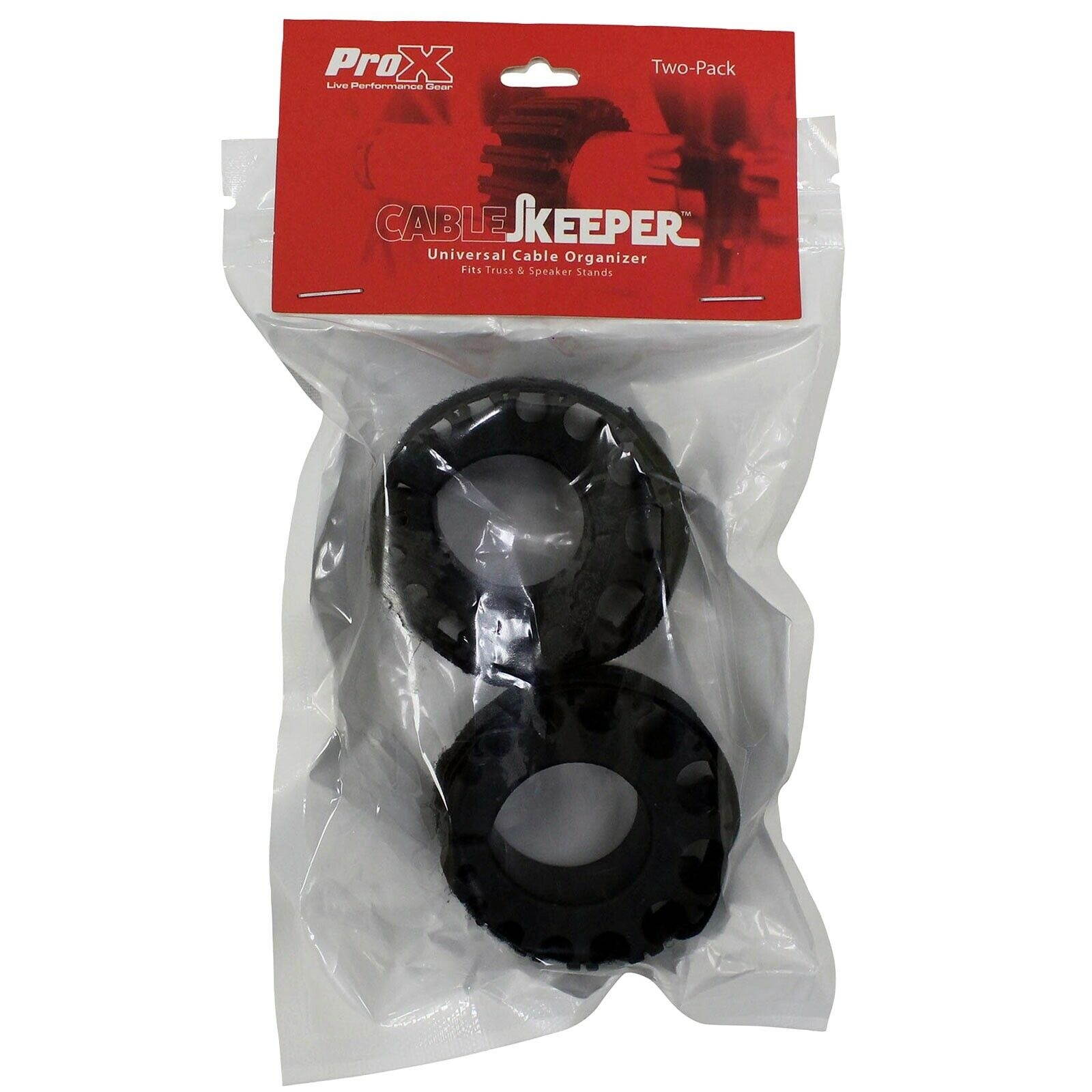 ProX XC-CABLEKEEPER Universal Size Pro Audio Cable Management Ring (Pair)