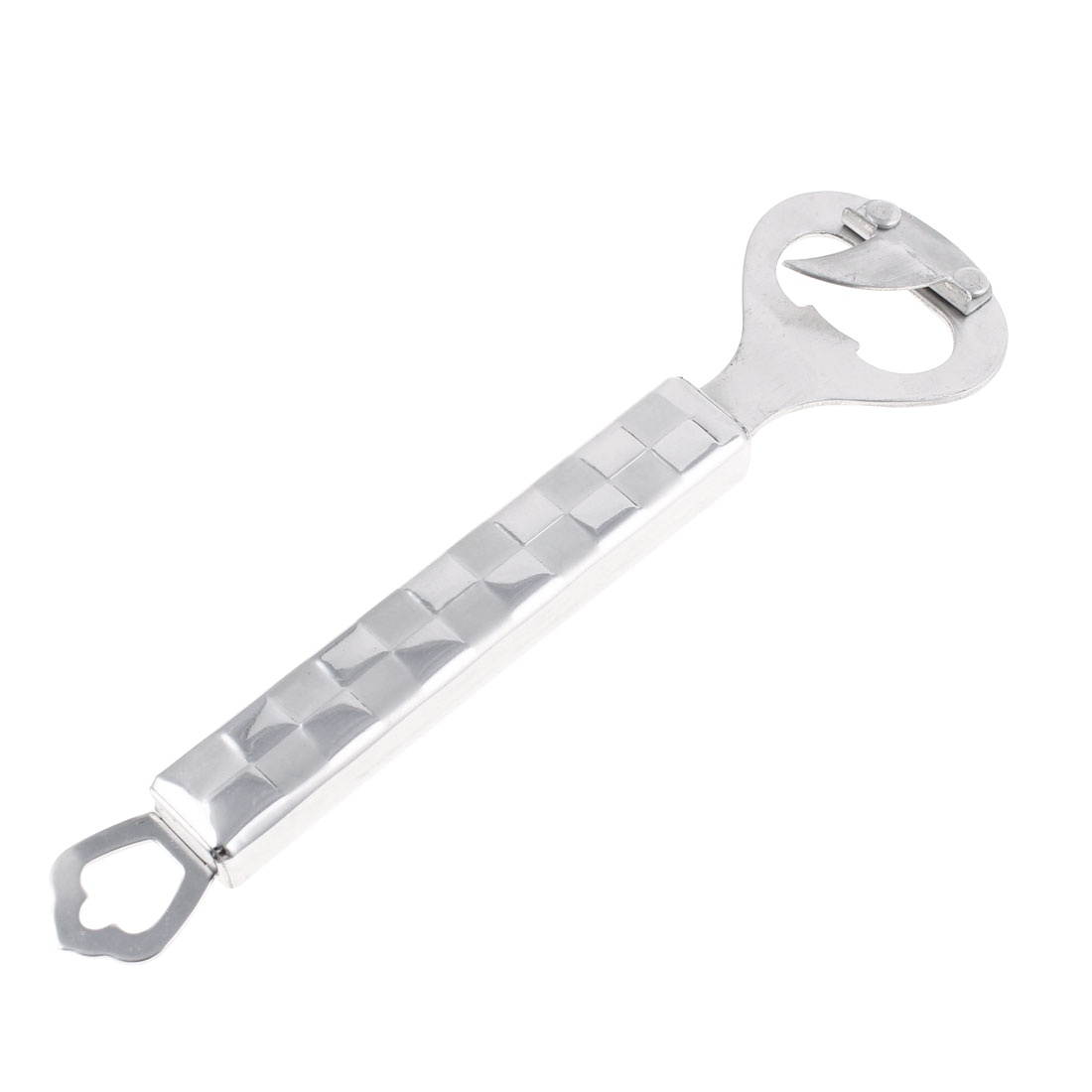 Home Restaurant Shop Metal Mosaic Design Handle Beer Can Bottle Opener