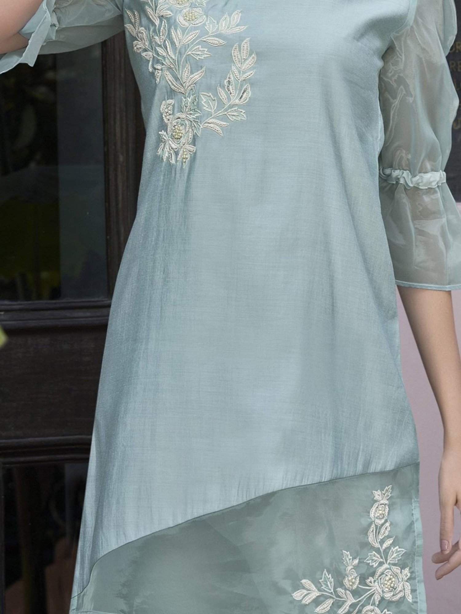 Autumnlane Tulip Sky Blue Kurta With Pant