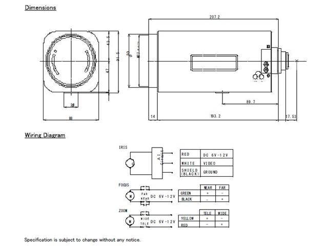 Computar Ganz High Quality CCTV Camera Lens H27Z1970AMS 1/2" 19-513mm f7.0 27X Motorized Zoom, Video Auto Iris (C Mount)