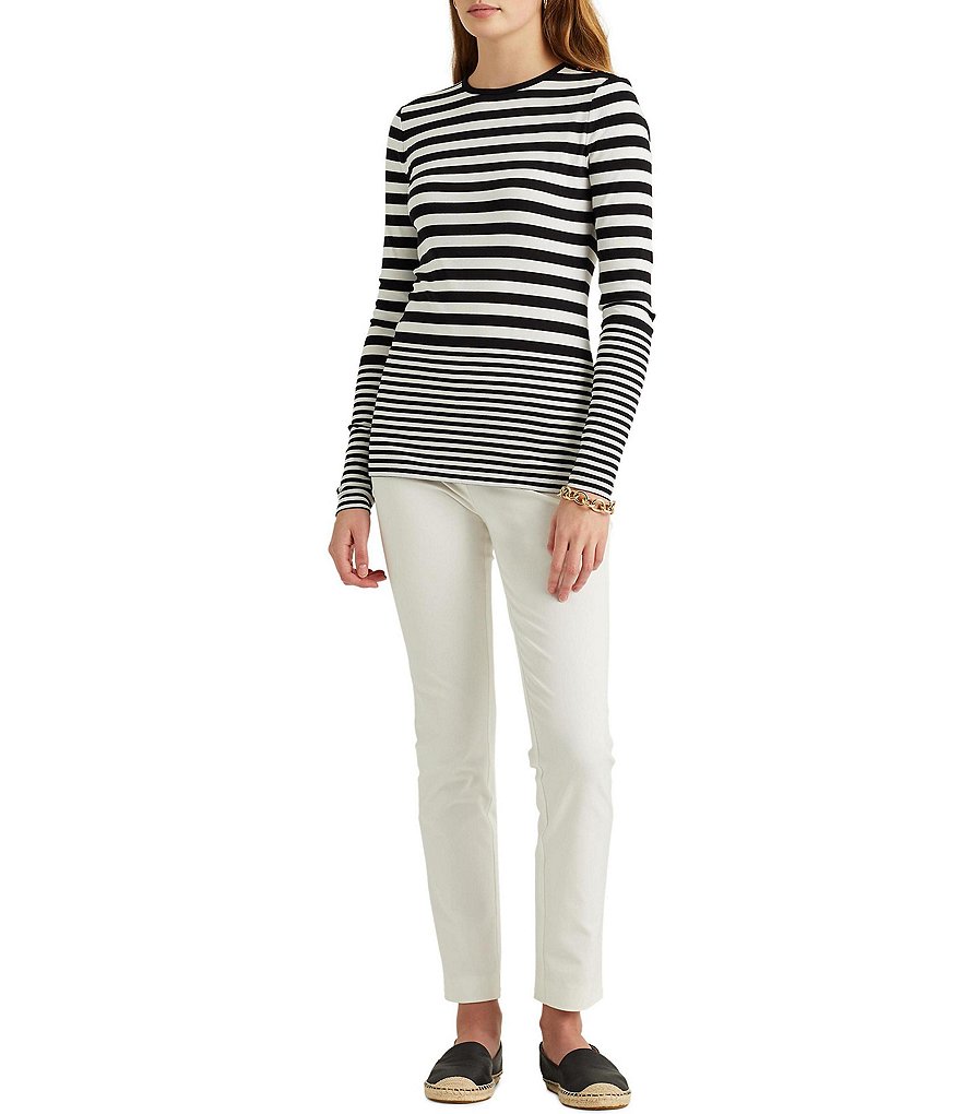 Tommy Hilfiger V-Neck Long Sleeve Printed Button Front Blouse