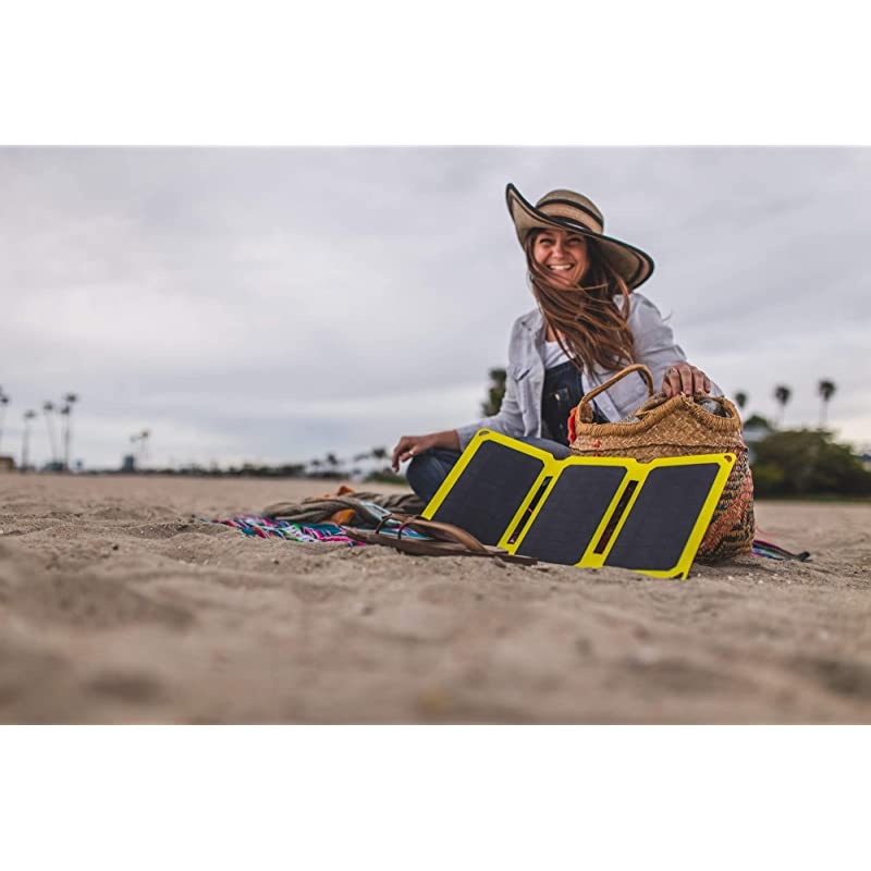 15W Solar Charger Portable Solar Panel with USB for Cell Phones, Tablets for Backpacking, Camping, Hiking and More