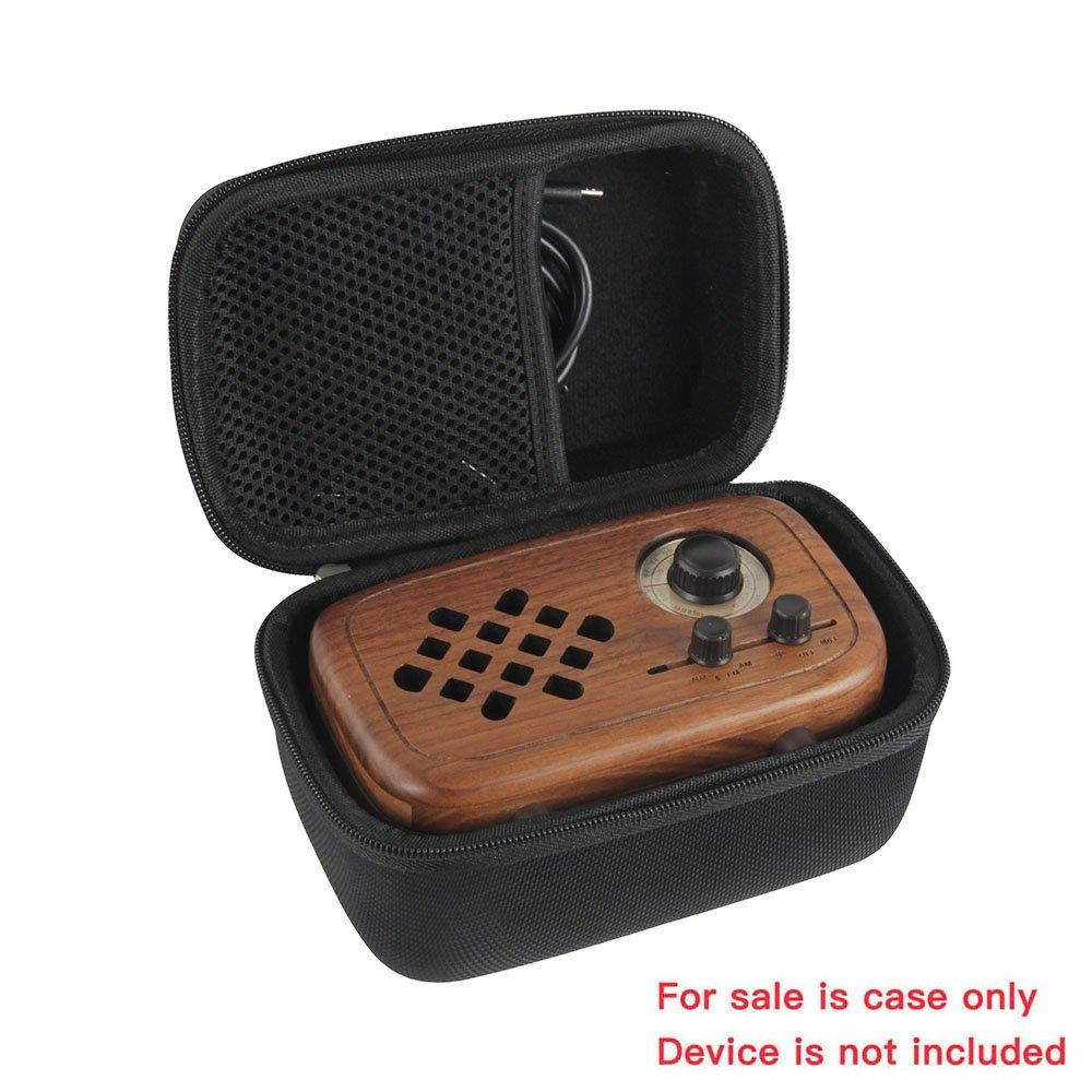 Hermitshell Hard EVA Travel Case Fits Rerii Handmade Walnut Wood Portable Bluetooth Speaker