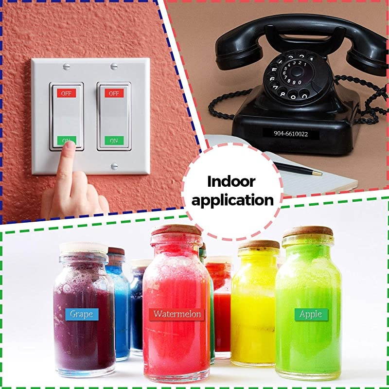 Replace Embossing Tapes 3D Plastic MutiColor 12mm 12 Inch x 98 Feet BlackRedBlueYellowGreen Compatible for DYMO Label Maker Office Mate II Organizer Xpress Pro 1570 1575 1595 10Pack