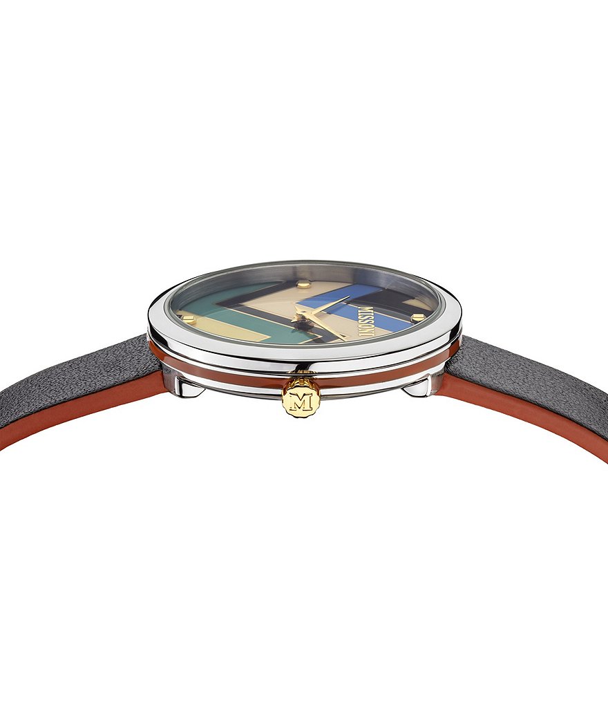 Missoni M1 Joyful Leather Analog Watch