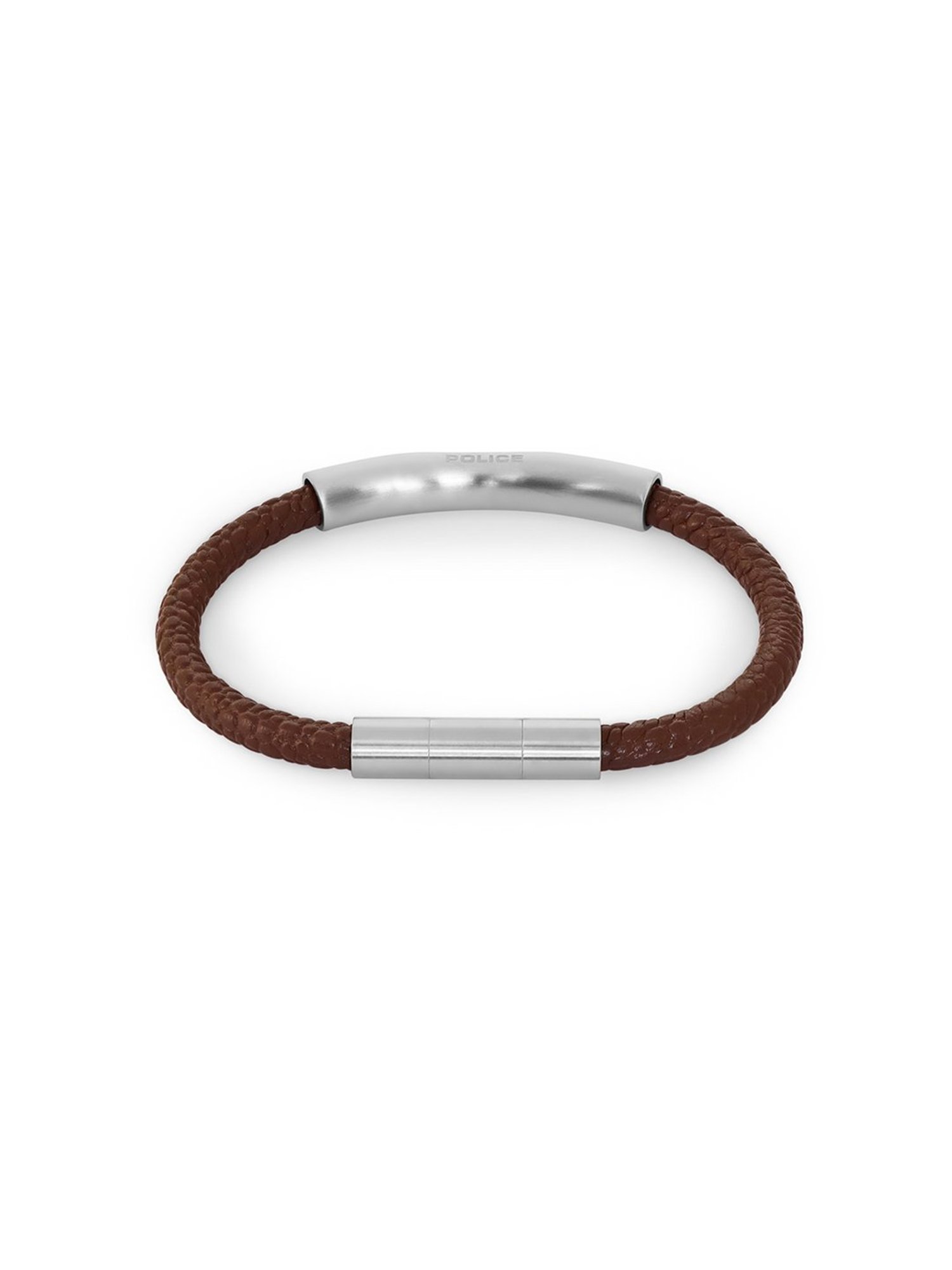 Police Jersey Brown Bracelet for Men