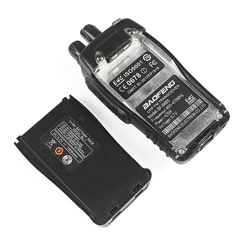 BF-88A Two Way Radio with 12pcs 1500mah Batteries Long Range  Walkie Talkie 2 Way Radio Upgrade Version of BF-888S (6 Pack)