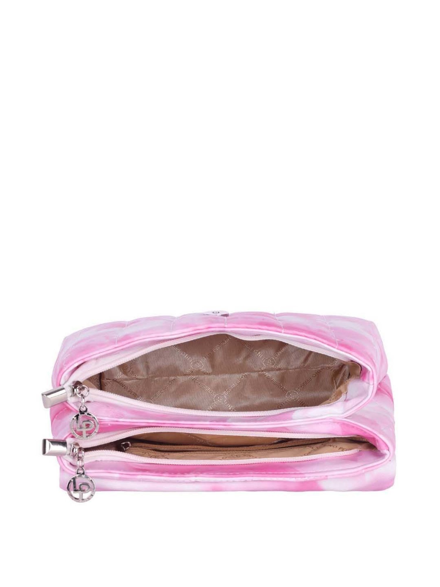 Lino Perros Pink Quilted Medium Sling Handbag