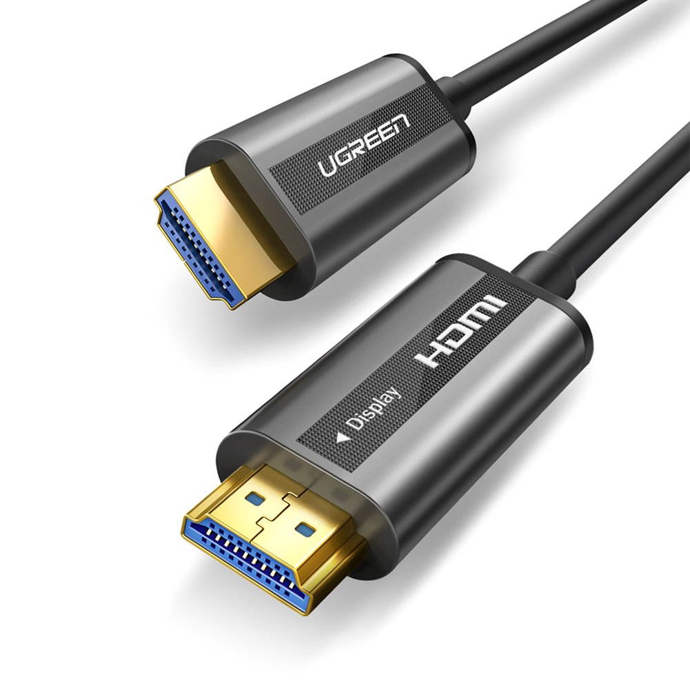 ESTONE Fiber HDMI Cable 4K 65ft 60Hz, RTF5Fiber Optic HDMI Cable 2.0 4K HDR at 4:2:0 8/10/12bit, 4:2:2 and 4:4:4 with 8 bits; 3D 4K Video at 60 Hz, High Speed 18Gbps Fiber Optic HDMI Cable