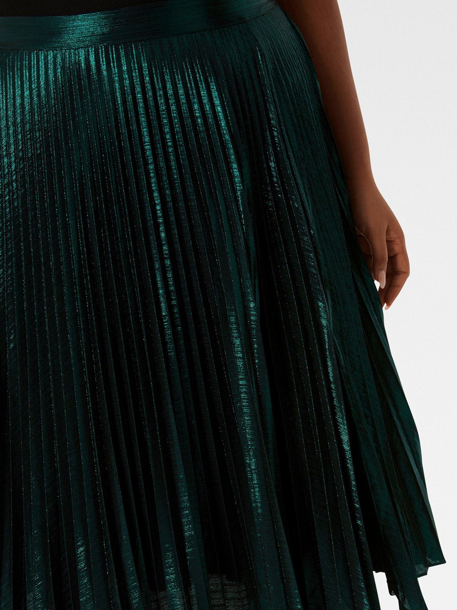 Forever New Rylee Curve Metallic  Skirt