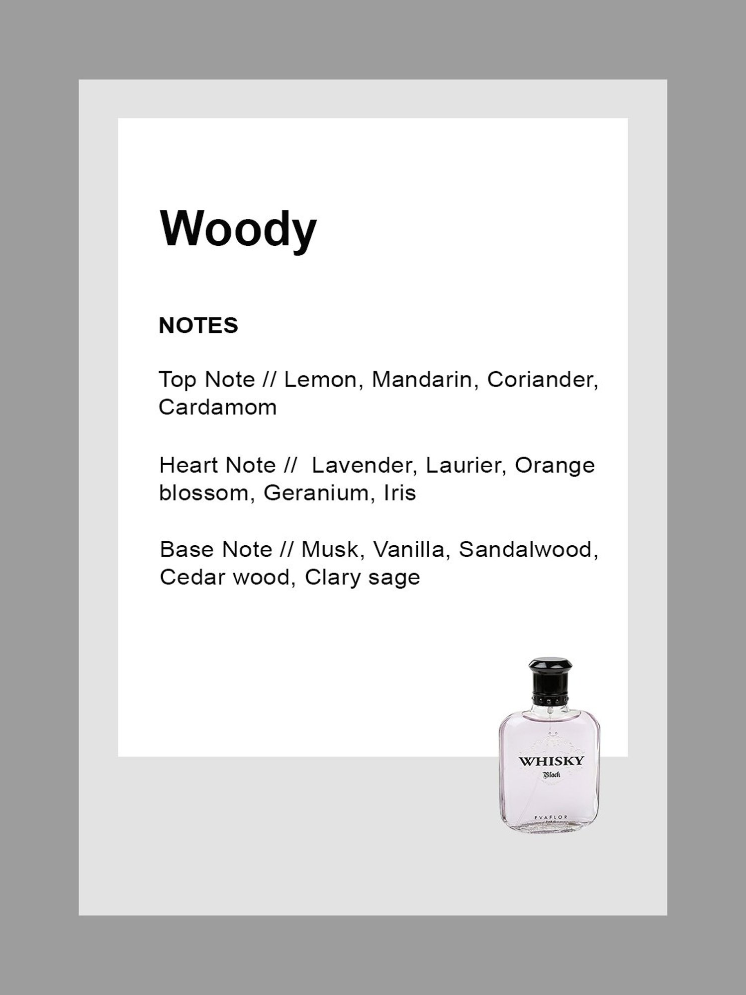 Evaflor Whisky Black Eau de Toilette for Men - 100 ml