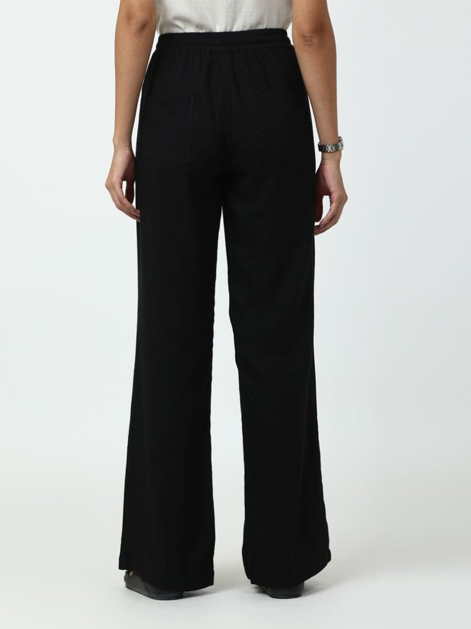 Saltpetre Classic Linen Black Half Sleeve Shirt and Trouser Coord set