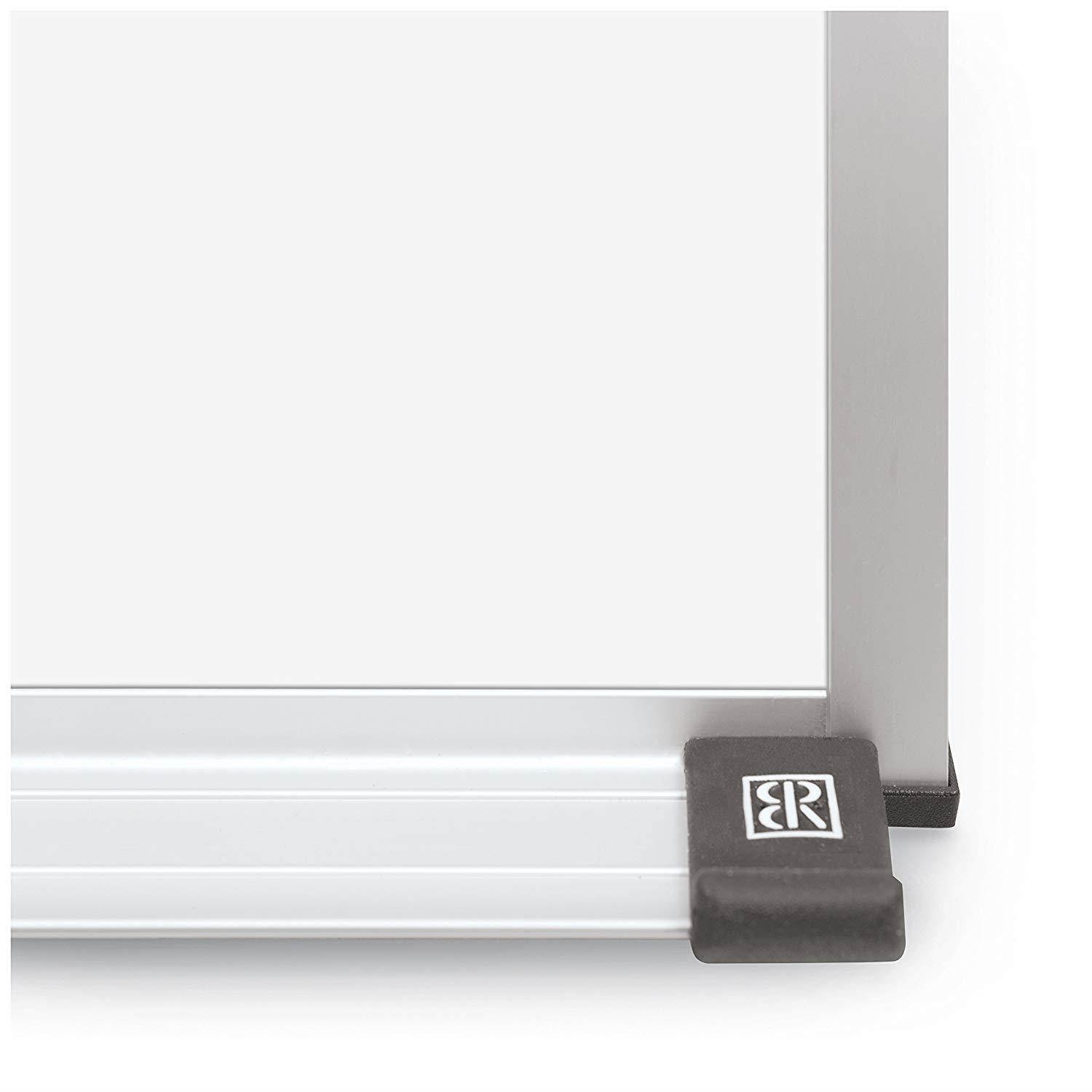 Best-Rite 212AA Deluxe Dura-Rite Dry Erase Whiteboard, Aluminum Trim & Maprail, 1.5 x 2 Feet
