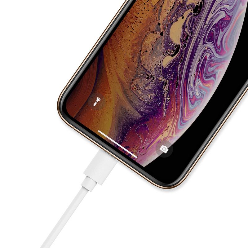 Just Wireless 6ft TPU Lightning to USB-A Cable - White