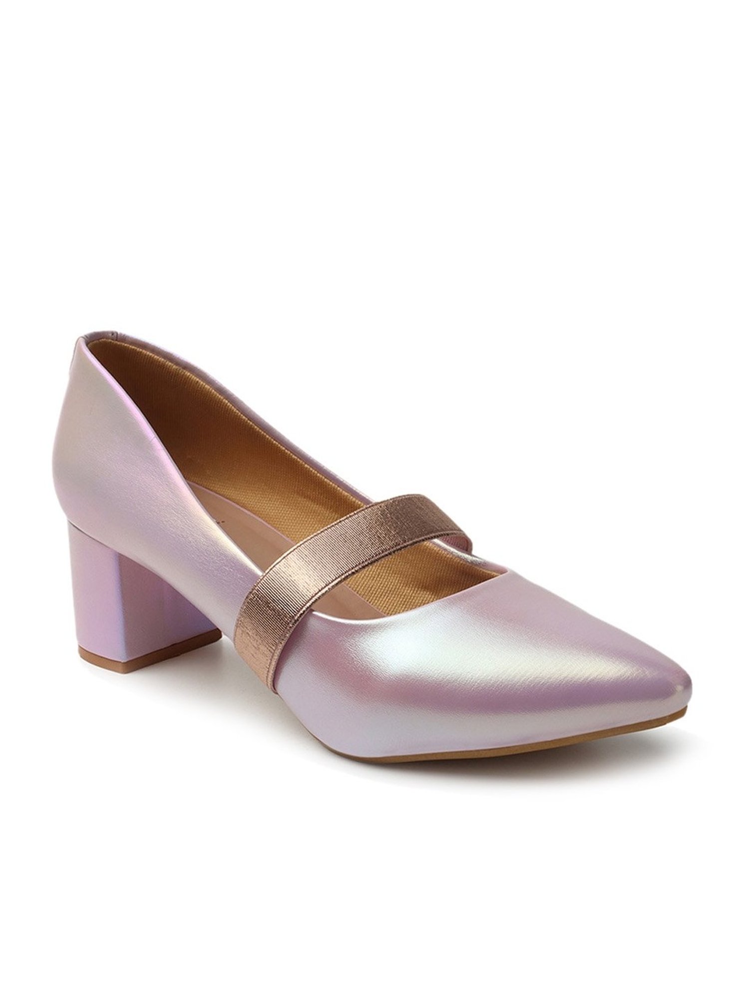 Flat N Heels Women's Pink Stiletto Pumps