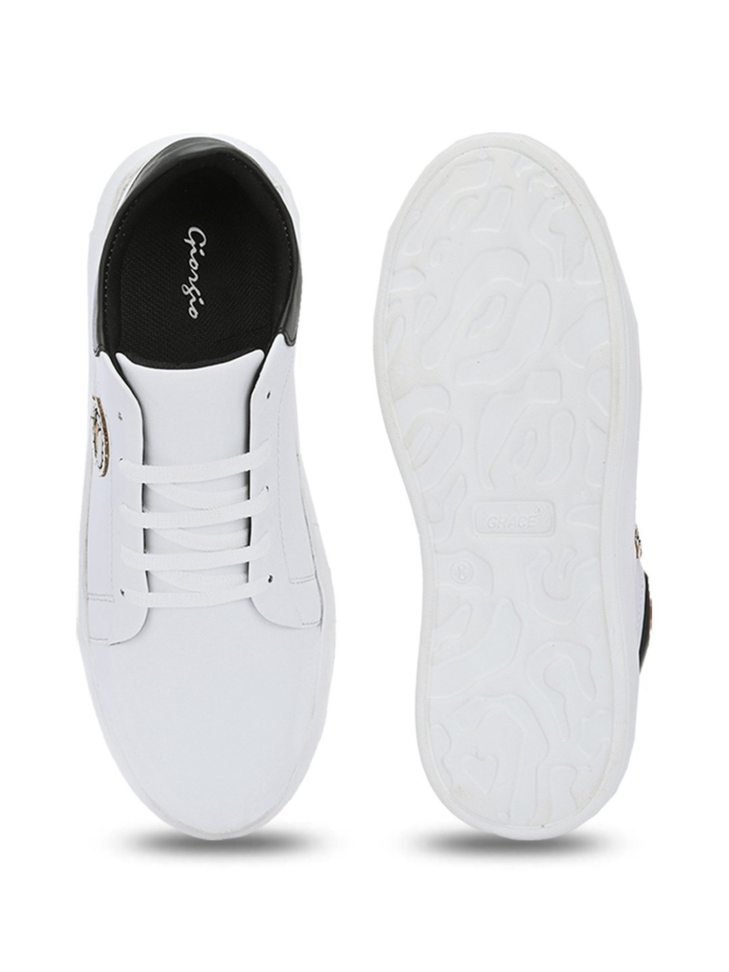 Giorgio Men's White Casual Sneakers