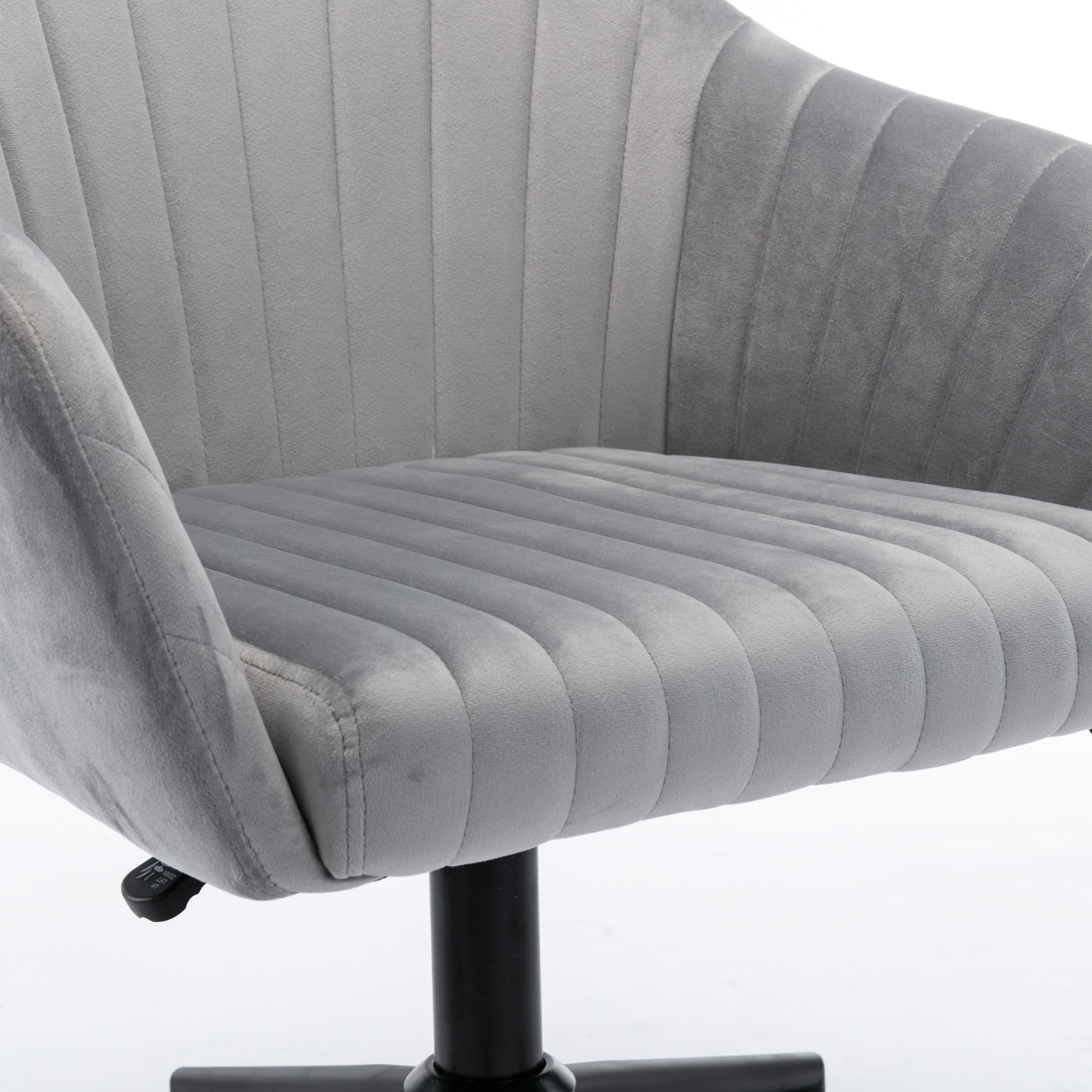 Home Office chair with Middle back, Modern Design velvet chair with arms