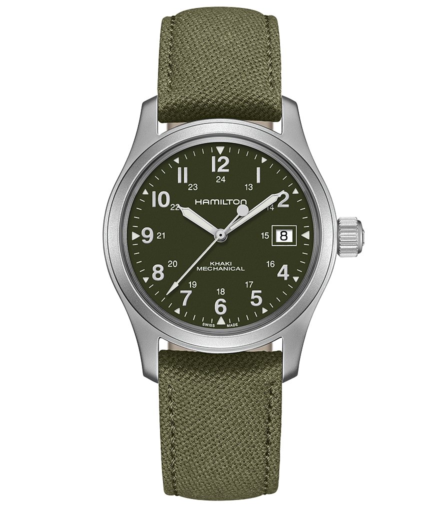Hamilton Khaki Field Mechanical Canvas Strap Watch