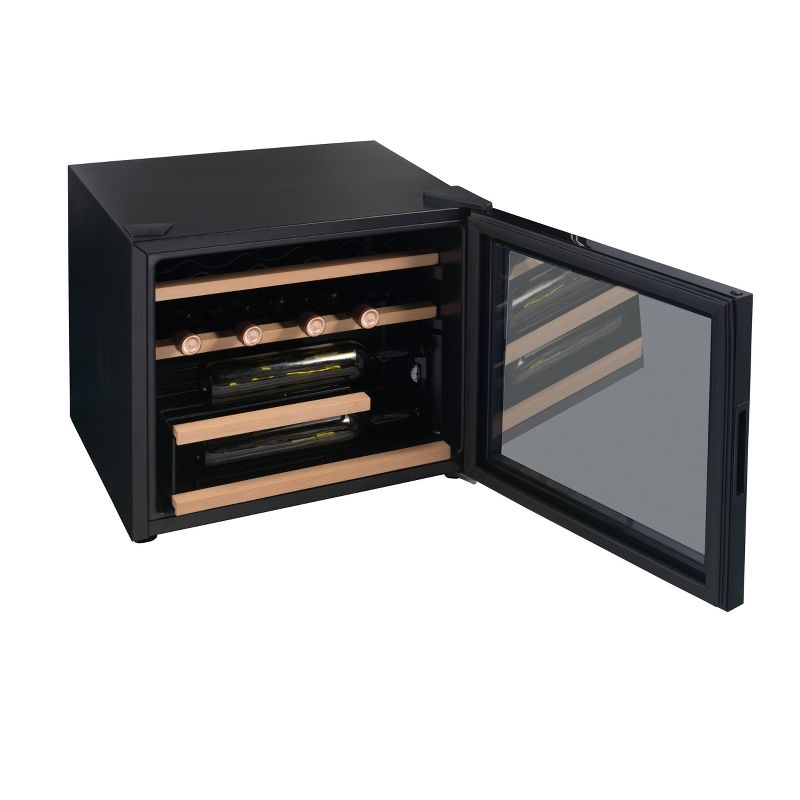 Whirlpool 15-Bottle 1.7cu ft Wine Refrigerator WHW16BKMSW